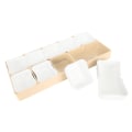 Miniatyrbilde 6 av 8: Klokkedeler Oppbevaringsboks Stablebar 5 rom Akrylgummi Klokkeverktøy Oppbevaringsbeholder for reparasjonsarbeid Craft Beige