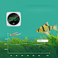 Miniatyrbild 2 av 5: Digital Akvarietermometer: Noggrann LED-display för temperaturmätning i fisktank - Lämplig för fiskar, axolotl, sköldpadda eller vattenlevande husdjur