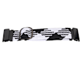 Miniatyrbild 2 av 8: Nylon klockarmband ersättning elastisk andningsbar väv justerbar 26mm spänne klockarmband för Vertix 2 svart vit