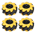 Pikkukuva 8 / 8: Mecanum Wheel OmniDirectional Smart Robot Auton osat Tarvikkeet Tee itse lelukomponentit 60mm (2 paria)
