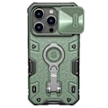 Miniatyrbillede 1 af 5: Nillkin Camshield Armor Pro Telefoncover til iPhone 14 Pro - Anti-Drop Cover med Støttefod Sort