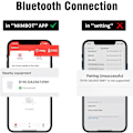 Miniatyrbillede 5 af 5: Bærbar Bluetooth Termisk Etiketprinter - Blækfri Håndholdt Printer med Flere Skabeloner til Hjemmekontor og Virksomhedsbrug
