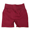 Miniatyrbild 3 av 8: Kvinnor Yoga Shorts Vinröd Hög midja Elastisk Andas Snabbtork Rumplyft Träning Tighta shorts