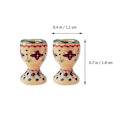 Miniatyrbilde 2 av 2: 2 stk. brett dekorative miniatyr vinglass mini vinglass miniatyr champagnekopp keramisk eggkopp