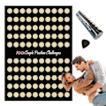 Miniatyrbilde 1 av 5: Valentines Gave Skrape Lodd Plakat, 100 Posisjoner Utfordring Dates Skrape Lodd Plakat Romantisk Par Kveld Spill Plakat for Jubileum og Valentines