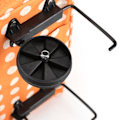 Miniatyrbillede 4 af 8: Oxford Cloth Materiale Foldbar Dual Purpose Wheel Rolling Shopping Bag
