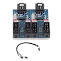 Miniatyrbillede 1 af 8: 9Pin 1 til 4 Splitter USB Motherboard 2.0 Fordeler Udvidelsesmodul Computer Tilbehør