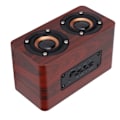 Miniatyrbild 5 av 8: Trä Bluetooth -högtalare Retro trådlös subwoofer AUX stereohögtalare för hemmets surfplatta Brun träkornfärg