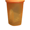 Pikkukuva 8 / 8: Proteiniinijauhesekoitin PP-sekoituspullo ruostumattomasta teräksestä valmistetulla pallolla sekoitusta varten 500 ml oranssi