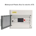Miniatyrbillede 5 af 8: 4P Automatisk omskifter Dual Power Changeover Switch 35mm Skinnemontering AC110V 80A