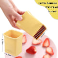 Miniatyrbild 2 av 5: Muggslicers | Äggskivare | Bananskivare | Jordgubbsskärare | Snabb Fruktsallad och Grönsakssallad | Kreativ Köksredskap - GSL Blå
