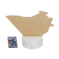 Miniatyrbillede 4 af 8: 3D Lampe 16 Farver 4 Blinkende Tilstande Justerbar Touch Fjernbetjening Fighter Natlys Legetøj til Drenge Piger