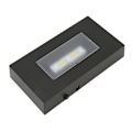 Miniatyrbilde 8 av 8: LED-lysstativfot USB-drevet flermodus assorterte farger svart ABS rektangulær lysdisplaybase for glassboks
