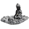 Miniatyrbild 5 av 8: Sydostasiatisk Buddha-statyett i harts, prydnadssak, konstverk för heminredning
