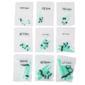 Miniatyrbilde 2 av 3: 36 stk Fasjonable Akryl Øreplugg Taper Expander O Ring Stretching Kit Lysegrønn