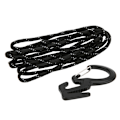 Miniatyrbillede 1 af 7: Zink Alloy Udendørs Camping Klatring Vandring 9 Karabinhage Reb Strammer Hurtiglås Hanger med FjederkrogSort
