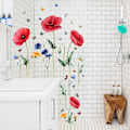 Miniatyrbild 3 av 3: En uppsättning fjärilsblommiga väggdekaler Väggdekor för barnrum Vardagsrum Kontor