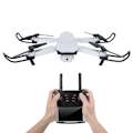 Miniatyrbilde 3 av 8: E68 WIFI FPV Mini Drone Vidvinkel Høydefinisjonskamera Folding Drone QuadcopterSilver 720P