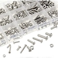 Miniatyrbillede 2 af 5: Sæt 440PCS M3 M4 M5 Rustfrit Stål Sekskantet Knap Hoved Socket Hoved Kabel Bolte Skruer Låsemøtrik Sortimentssæt med Opbevaringsboks