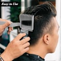 Pikkukuva 5 / 5: Ammattimaiset Barber Fade -kammat - Hiustenleikkuukoneen kampa - Kaareva asemointikampa 1/2 KPL ZD B2 1 KPL