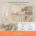 Miniatyrbillede 4 af 5: Tuya WiFi Hvid Smart Touch Kontakt 110-240V 2.5D Konkav Stil, C