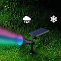 Miniatyrbild 8 av 8: Solcellsstrålkastare IP65 Vattentät Roterbar 7 LED Superljus Stark Utomhus Stake Ljus för Gräsmatta Trädgård Gård Färg Ljus Kan Ställa In Färgen