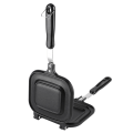 Miniatyrbillede 7 af 8: Dobbeltsidet multifunktionel stegepande sandwich toaster morgenmadsproducent nonstick bagepande