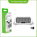 Miniatyrbillede 1 af 5: Tastatur kompatibel med Xbox Series X/s One/s/ Controller Gamepad, 2.4Ghz Mini Qwerty Tastatur Gaming Chatpad med Audio/headset Jack-AW HVID