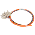 Miniatyrbilde 2 av 8: Fiberoptisk kabel 1 meter 12 tråder multimodus lav innsettingsdemping keramisk hylse patchkabel for telekommunikasjon