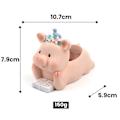 Miniatyrbild 3 av 4: Bleu Mignon Cochon Blomkruka Söt Djur Grisformad Harts Suckulent Planteringskruka Söt Gris Suckulent Planteringskruka Dekor Min