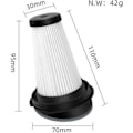 Miniatyrbillede 2 af 5: Sæt med 2 HEPA-erstatningsfiltre til Rowenta X-PERT 160/ZR005202 støvsuger
