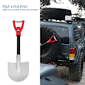 Miniatyrbild 4 av 8: 1 st metall spade simuleringsdekorationsverktyg tillbehör för 1:10 RC Crawler Car