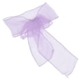 Miniatyrbillede 4 af 8: 10 stk. Organza Banketstol Sash Utsøgte Stolesløjfer Bånd til Bryllupsfest Dekoration Lyselilla