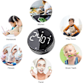 Miniatyrbillede 3 af 3: Visuelle timere Stort LED-display Magnetisk nedtællings- og optællingstimer til klasseværelse Madlavning Fitness Bagning Studier Undervisning, Sort_SZXM