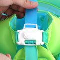 Miniatyrbillede 8 af 8: XL Baby Svømme Ring 19cm Indre Diameter Oppustelige Pool Rør PVC Non Flip Svømme Flåd med Solbeskyttelse Baldakin
