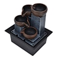 Pikkukuva 6 / 8: Pöytävesisuihkulähde keltaisella LED-valolla Feng Shui Relaxation Desktop Ornament Decoration EU Plug AC220-240V