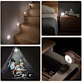 Miniatyrbild 5 av 5: Rosa Uppladdningsbar Induktions LED Nattlampa Set om 2st Automatiskt Baby Nattlampa Söt Form för Barnrum, Vardagsrum, Badrum, Hallar, Trappor