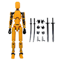 Miniatyrbilde 1 av 5: Multi-leddet bevegelig robot 3D-printet mannequin leketøy lucky -B