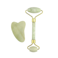 Miniatyrbillede 5 af 5: Ansigtsmassagesæt: Jade-Rulle, Gua Sha, Pandebånd - Spa-Kit til Kvinder. Ansigtsmassage-Rulle til Kvinder: Jade-Ansigtsrulle, Ansigts-Guasha. Øjenmassage.