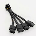 Pikkukuva 5 / 5: 4x8pin Pci-e - 16pin (12+4) Pci-e 5.0 12vhpwr -liitin 90 asteen kulma 15cm