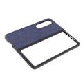 Miniatyrbilde 3 av 8: Foldbar telefondeksel i PU-lær, fasjonabel og komfortabel beskyttende mobildeksel for Samsung Galaxy Z FOLD 4, blå