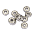 Miniatyrbilde 4 av 8: 10 stk dypsporkulelager dobbel skjermet stålmaskinvare 626Z 6mm ID 19mm OD 6mm T