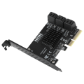 Pikkukuva 5 / 8: Laajennuskortti PCIE 6-porttiseen SATA3.0 -kiintolevyyn 6G PCIE3.0 GEN3 4X -liitäntäkeskittimen sovitin