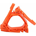 Miniatyrbillede 2 af 5: Camping Gas Tank Holder Fladt Tripod Gas Tank Udendørs Gas Tank Komfur Multipurpose Gas Holder Beslag 215X20.5mm Orange