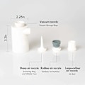 Miniatyrbilde 3 av 4: 2020 Bærbar Luftpumpe med 3600mAH Batteri USB Oppladbar Luftpumpe - Rask Oppblåsing og Tømming for Luftmadrass, Bassengeleker, Flytemadrasser, Badering, Luft...
