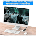 Miniatyrbilde 5 av 5: USB 3.0 Hub Multi USB 4 Port 3.0 5Gbps Bærbar Multi Data Hub Adapter med 30mm Kabel Kompatibel for Macbook/Mac Pro/Mini/iMac/Surface Pro/XPS/Bærbar