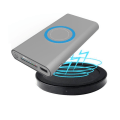 Miniatyrbilde 2 av 8: DIY Power Bank Case Type C Trådløs lading DIY Mobile Power Box Kit for 10000 mah Lithium Ion Battery Grå