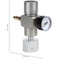 Pikkukuva 2 / 5: CO2 Paineensäädin, 2 in 1 Mini CO2 Kaasun Paineensäädin Soodapainemittari 3/8 tuuman - TR21.4 Adapterilla Sodastreamille