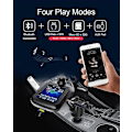 Miniatyrbillede 5 af 5: Bluetooth FM-transmitter Trådløs Bilradioadapter med Farveskærm Håndfri Opkald AUX SD TF USB Oplader QC3.0 til Smartphones