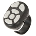 Miniatyrbillede 5 af 8: Fjernbetjening Scrolling Ring Bluetooth 5.3 APP Sidevender Kamera Lukker Fjernbetjening Selfie Knap Clicker med Opladningsetui til Mobiltelefon Sort